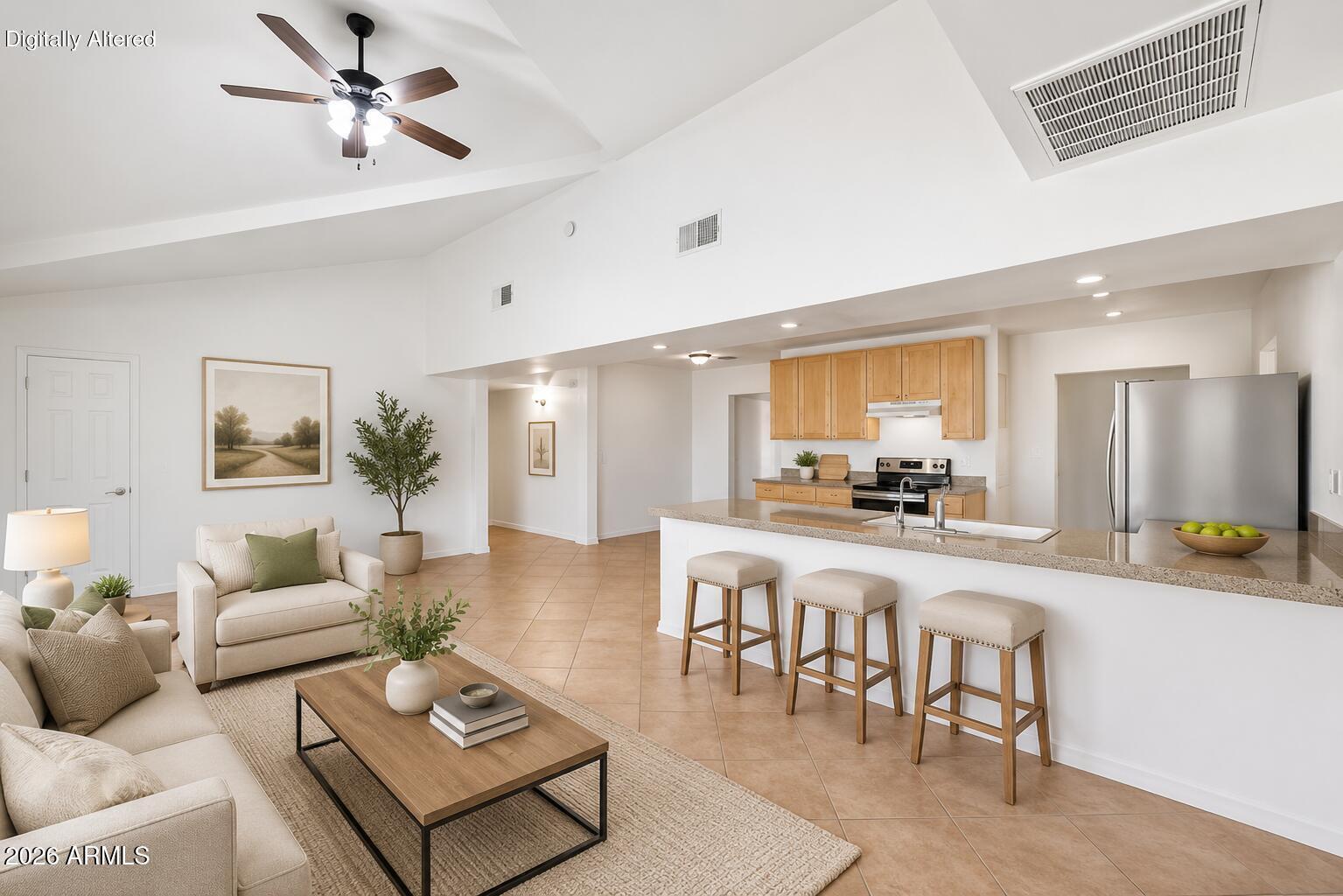 7 South Catalina Street Gilbert, AZ 85233 - Photo 4 of 24 Living Room Virtual Staging