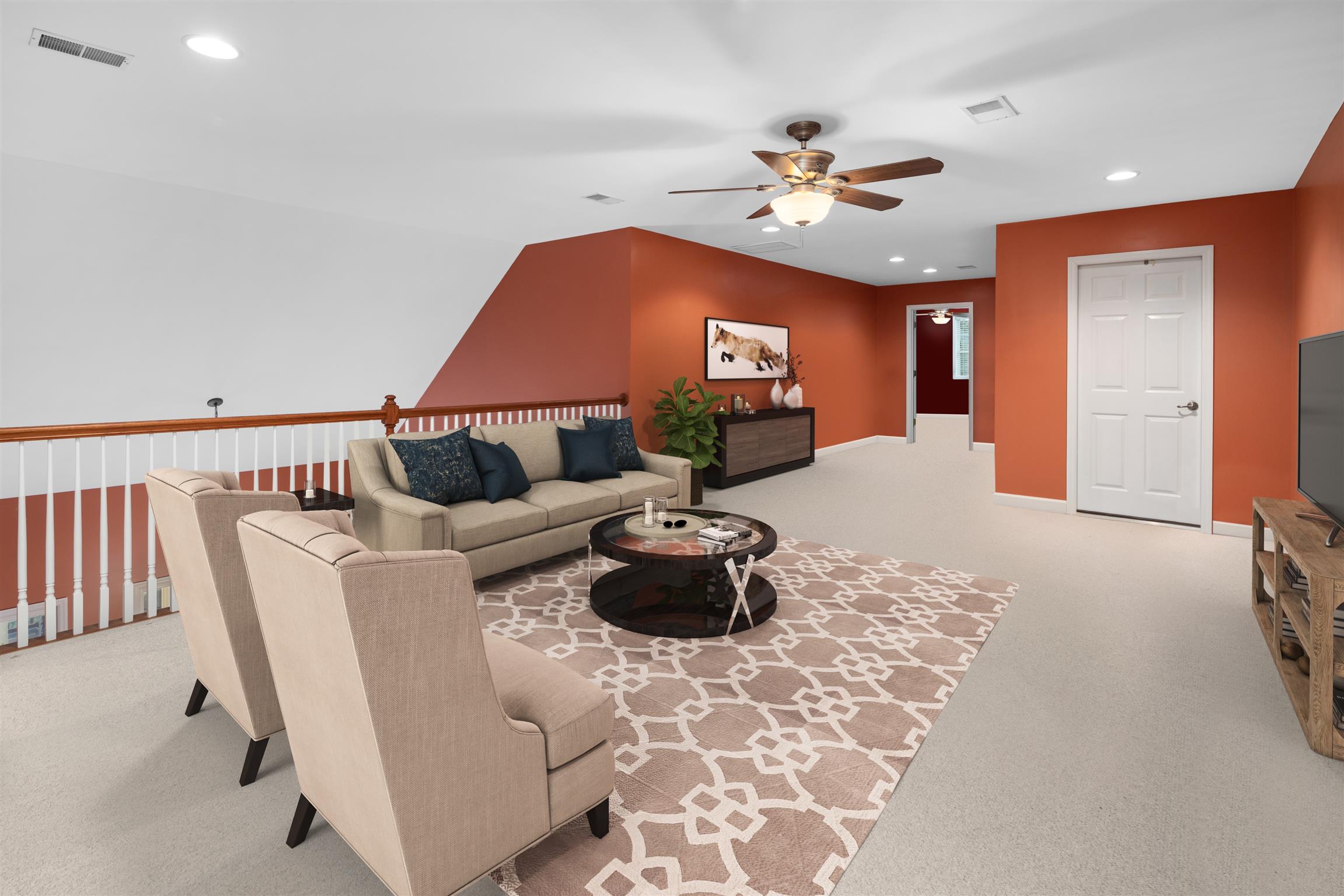 628 Rocky Valley Road Lebanon, TN 37090 - Photo 19 of 30 a living room with furniture and a chandelier