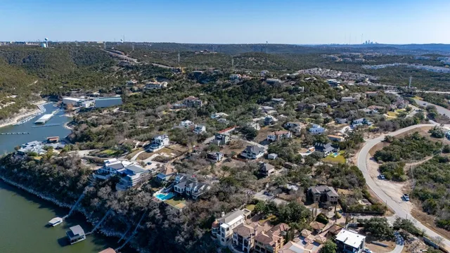 an aerial view of multiple house