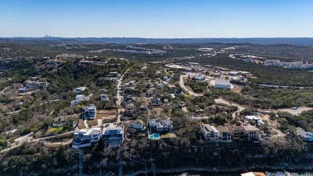 a view of a city with ocean view