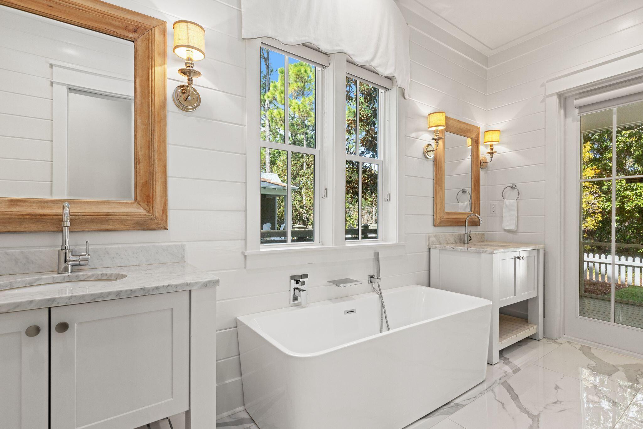 97 Sunflower Street Santa Rosa Beach, FL 32459 - Photo 29 of 86 a bathroom with a bathtub and a sink