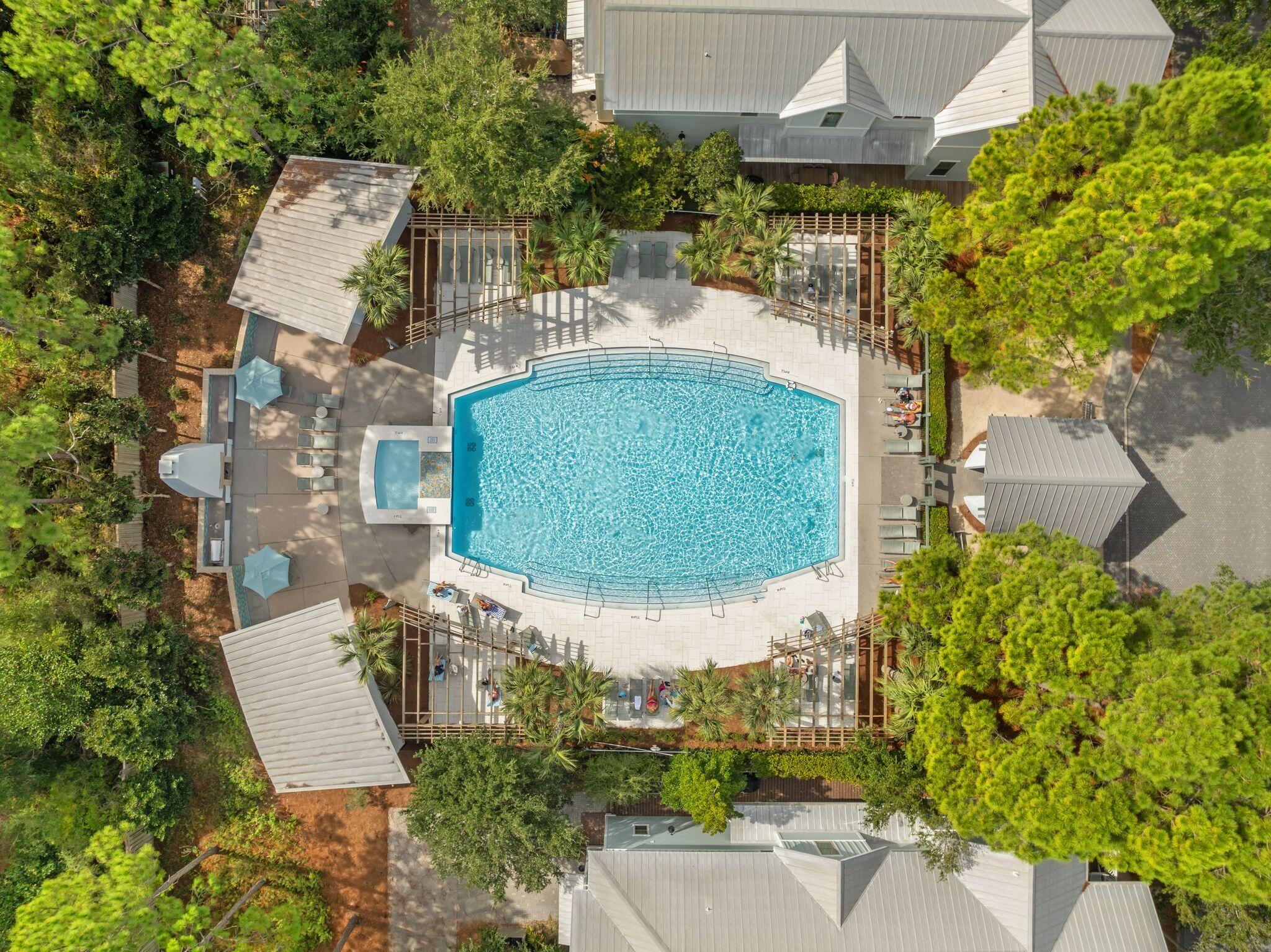 97 Sunflower Street Santa Rosa Beach, FL 32459 - Photo 86 of 86 an aerial view of a house with a garden