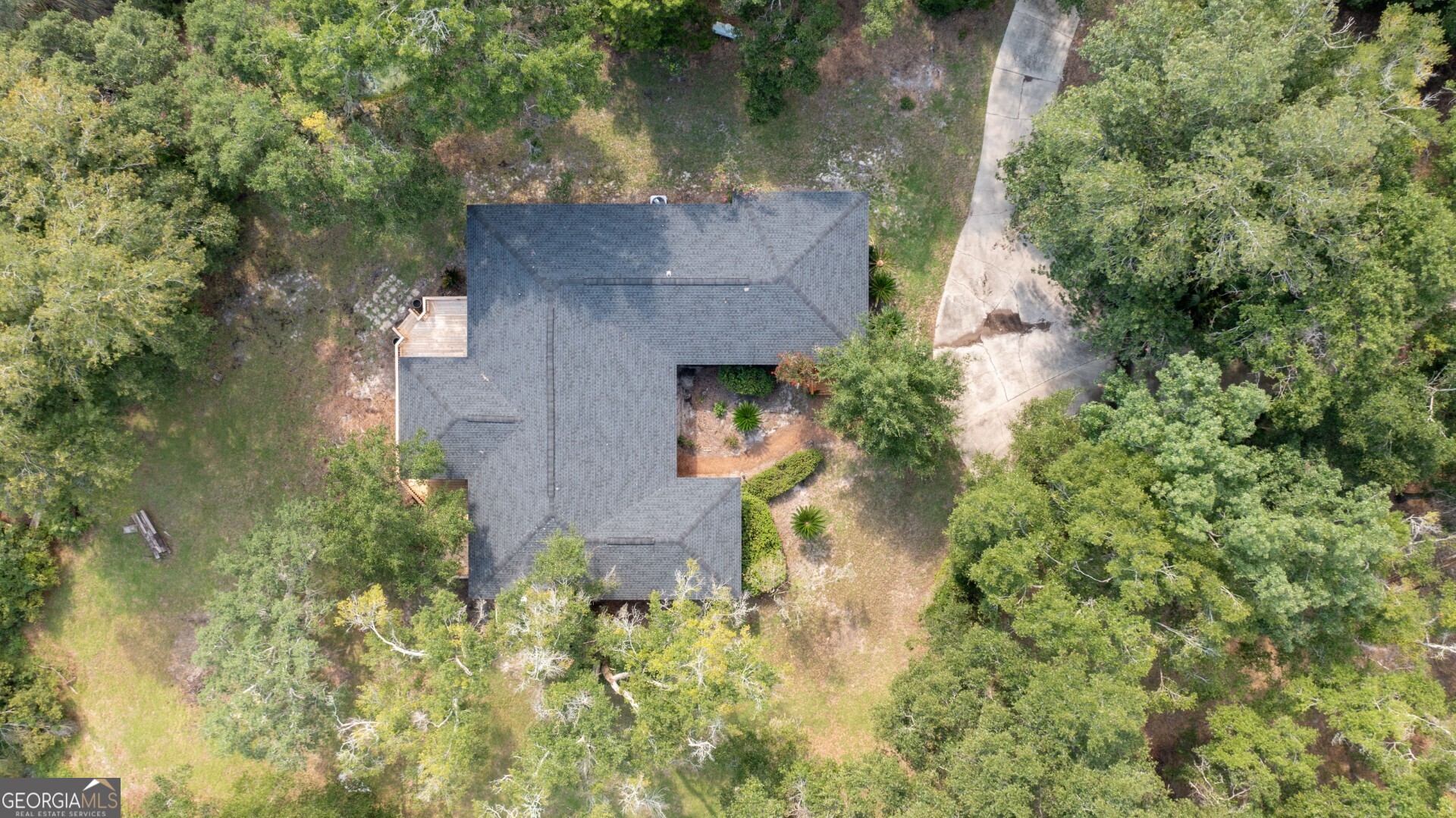 1924 Cedar Court Waverly, GA 31565 - Photo 14 of 78 an aerial view of a house with swimming pool