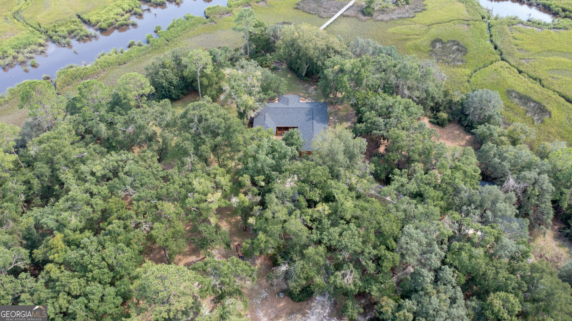 1924 Cedar Court Waverly, GA 31565 - Photo 17 of 78 an aerial view of residential house with outdoor space and trees all around