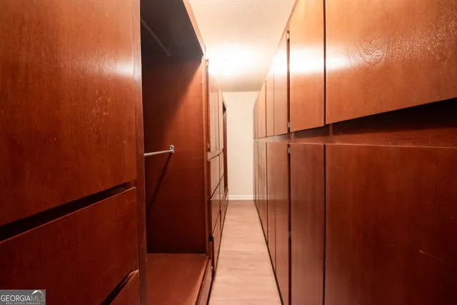 a view of a lake with a mountain