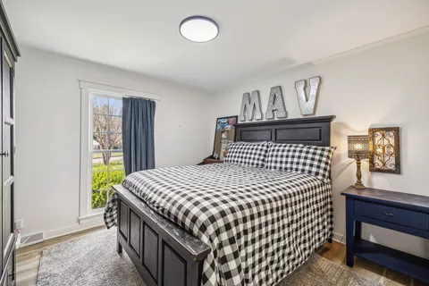 a house view with a garden space