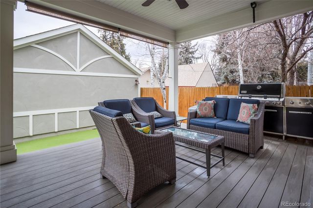 a outdoor living with furniture