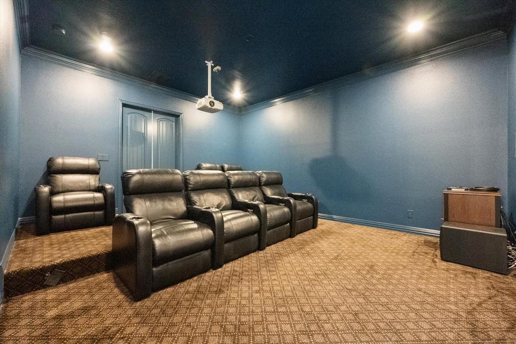 6056 Bennett Lawson Road Mansfield, TX 76063 - Photo 24 of 38 a projector room with furniture