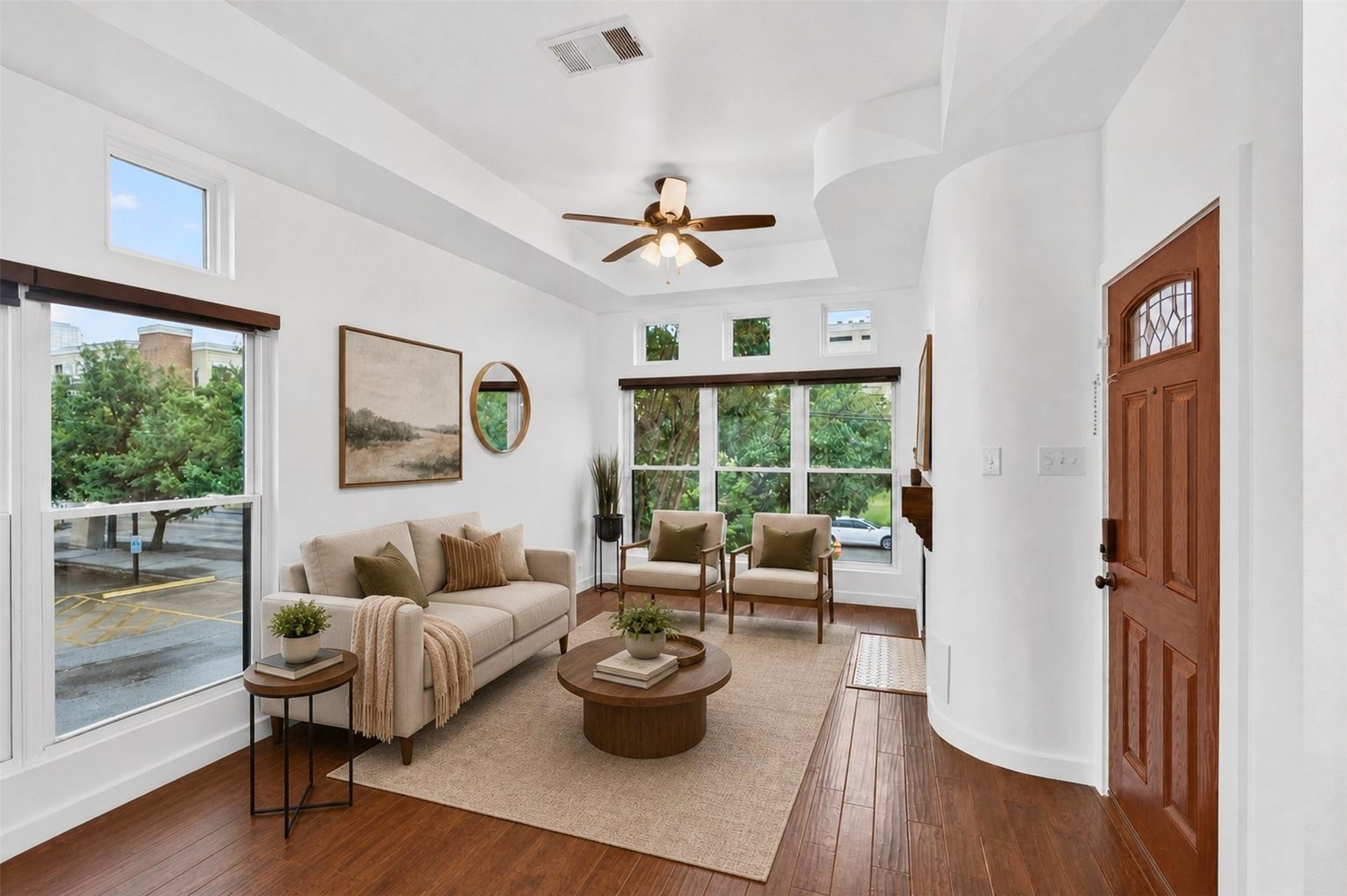 2716 Bagby Street Houston, TX 77006 - Photo 4 of 29 a living room with furniture and a large window