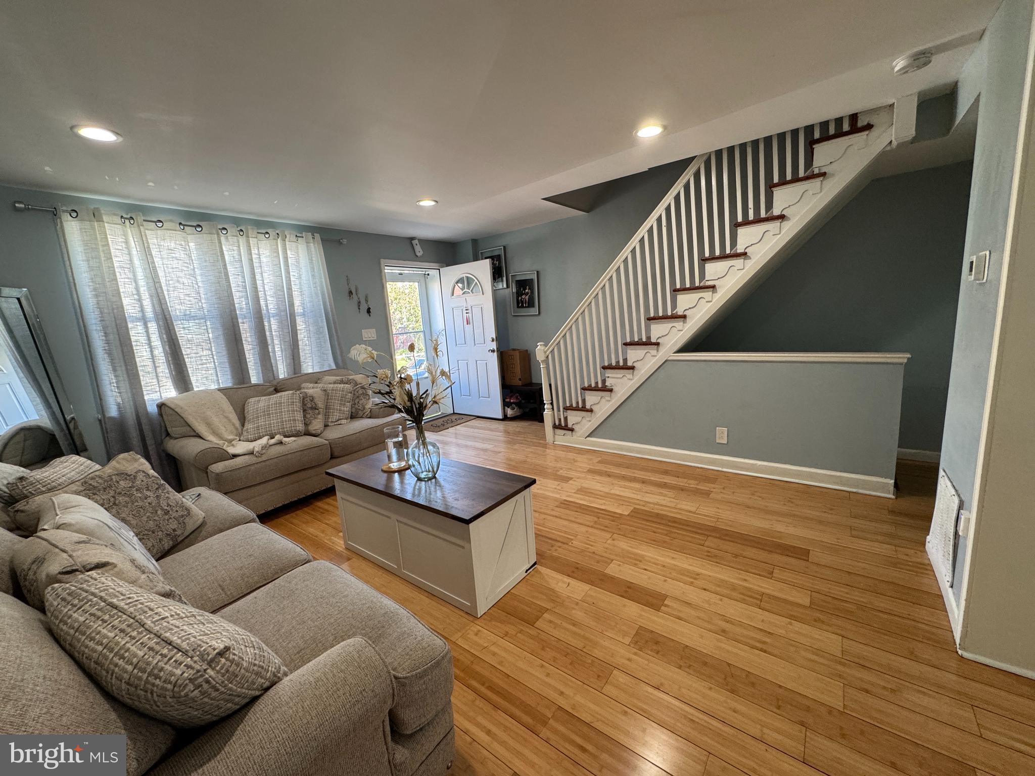 1234 Greeby Street Philadelphia, PA 19111 - Photo 3 of 18 a living room with furniture and wooden floor