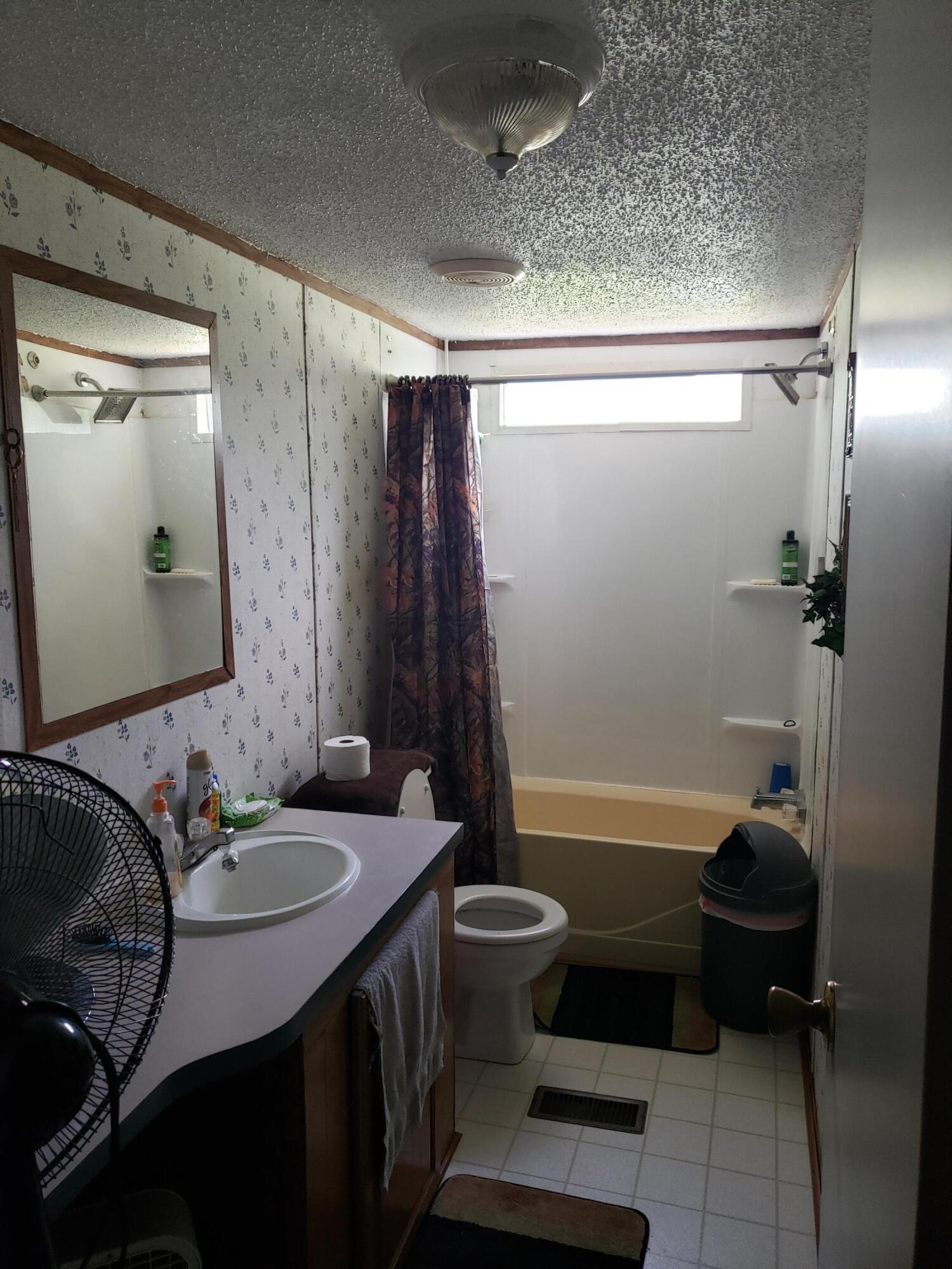 290 Beck Bridge Road Westville, FL 32464 - Photo 13 of 13 a bathroom with a sink a toilet a mirror and shower