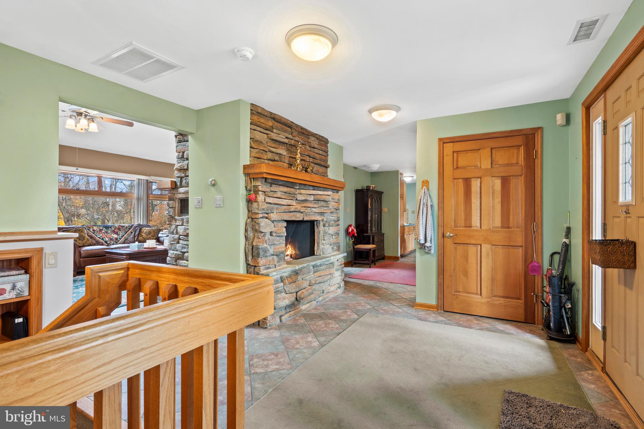 164 Trenton Road Langhorne, PA 19047 - Photo 11 of 51 a view of a living room with furniture and a fireplace