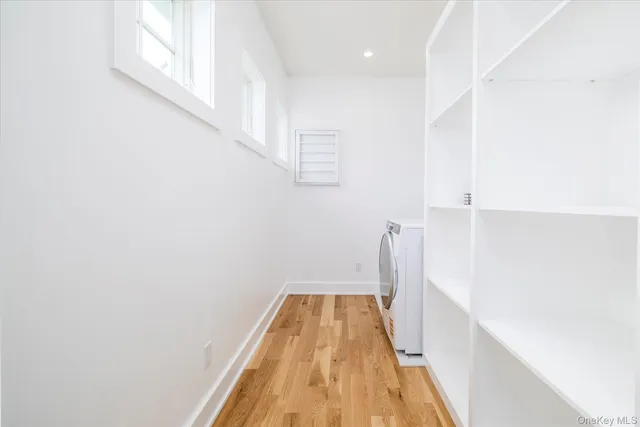 a view of a bathroom with a bathtub