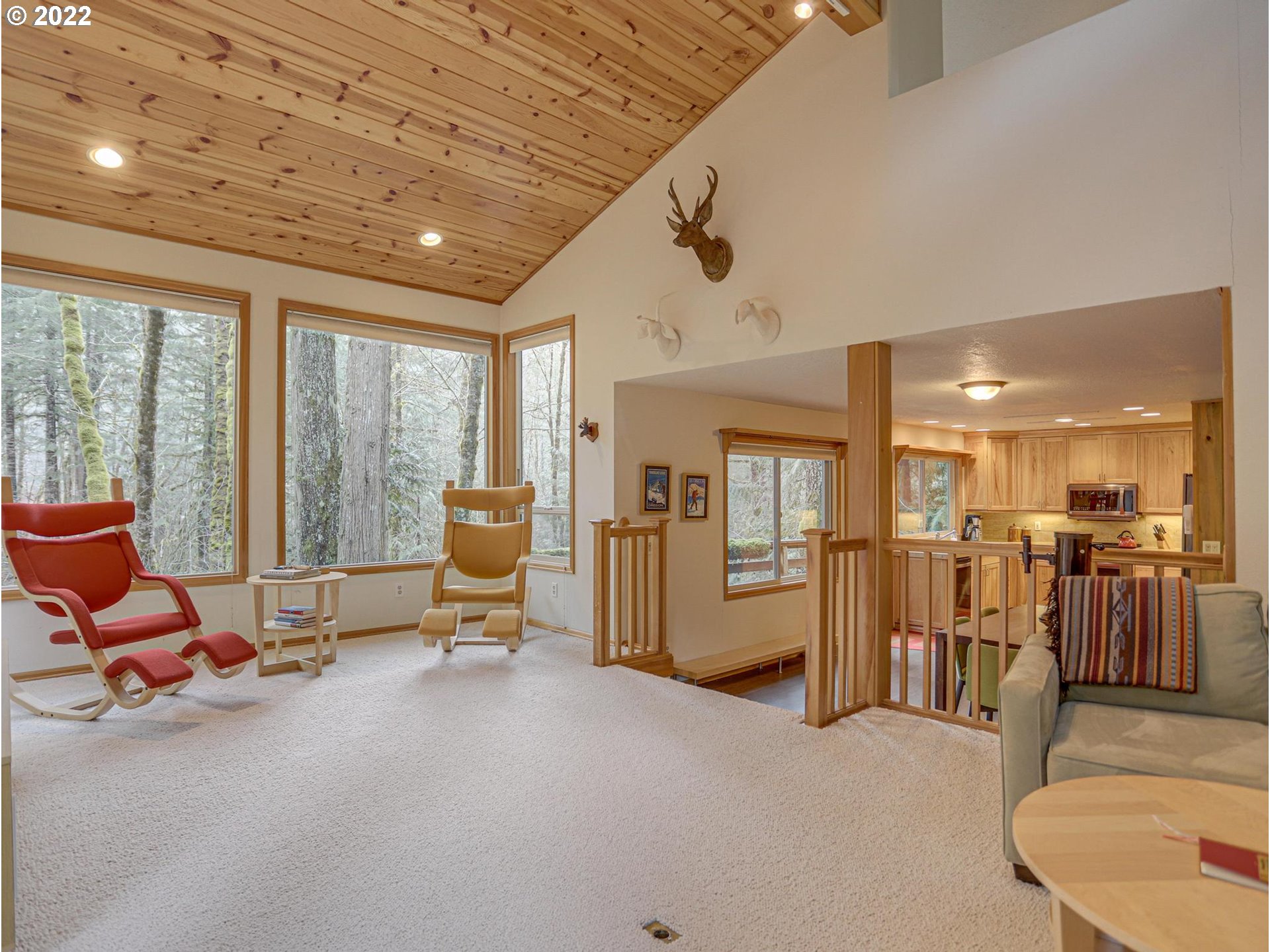 73000 East Village Loop Road Rhododendron, OR 97049 - Photo 13 of 32 a lobby with furniture and floor to ceiling window