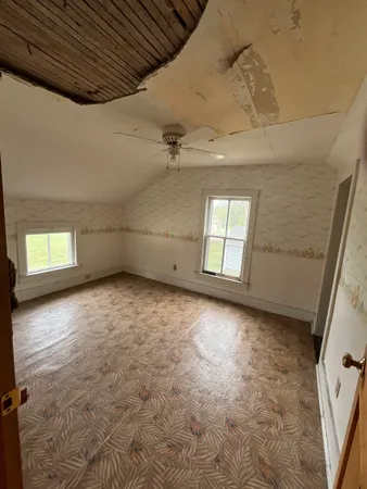 a view of a water heater room