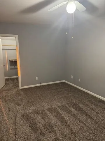 a view of a room with an empty space