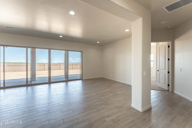 a view of an empty room