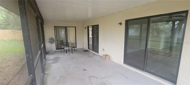 a view of a room with bathroom