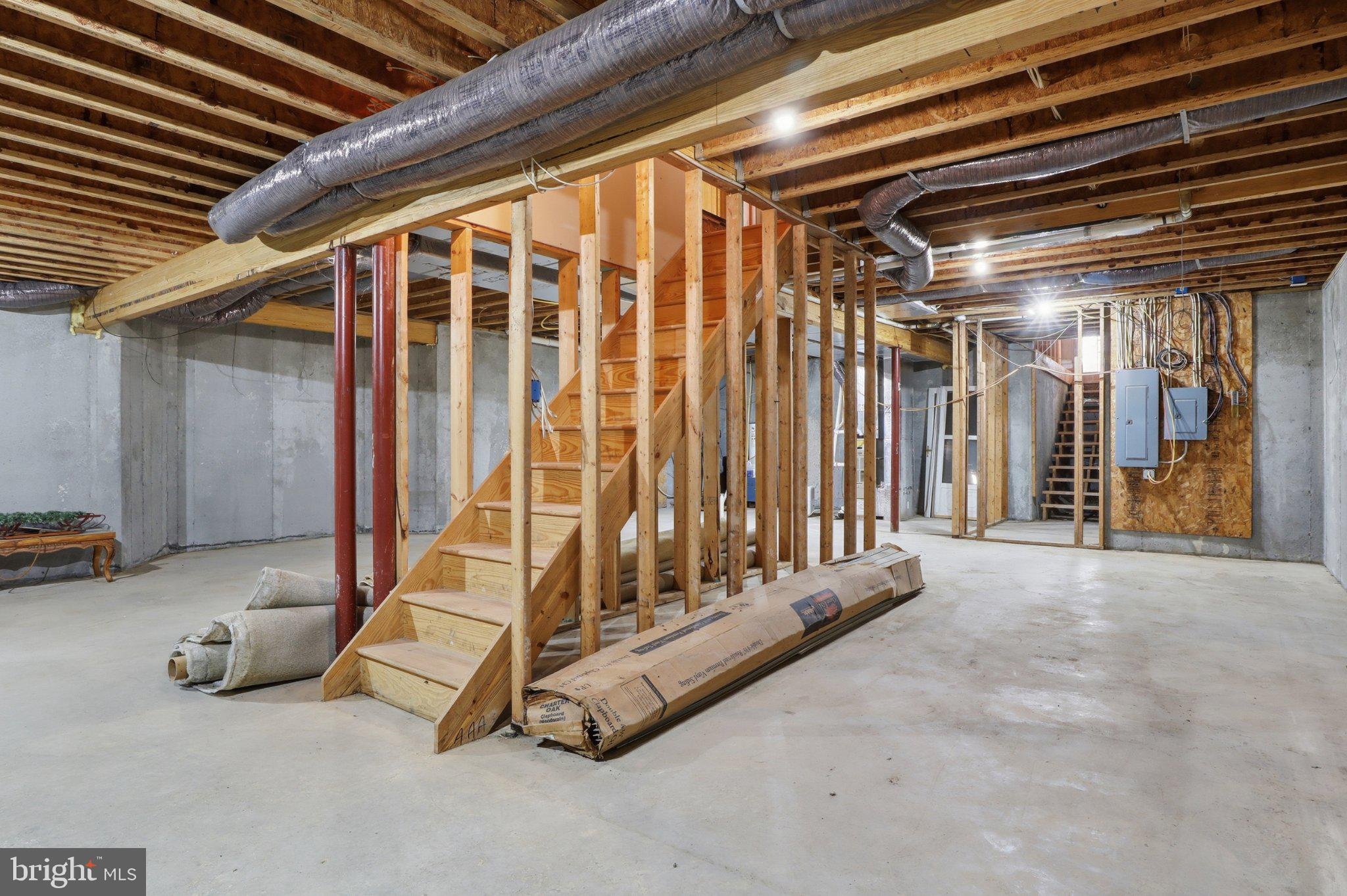 57 Mahanoy Valley Road Duncannon, PA 17020 - Photo 45 of 70 Spacious unfinished basement with stairs.