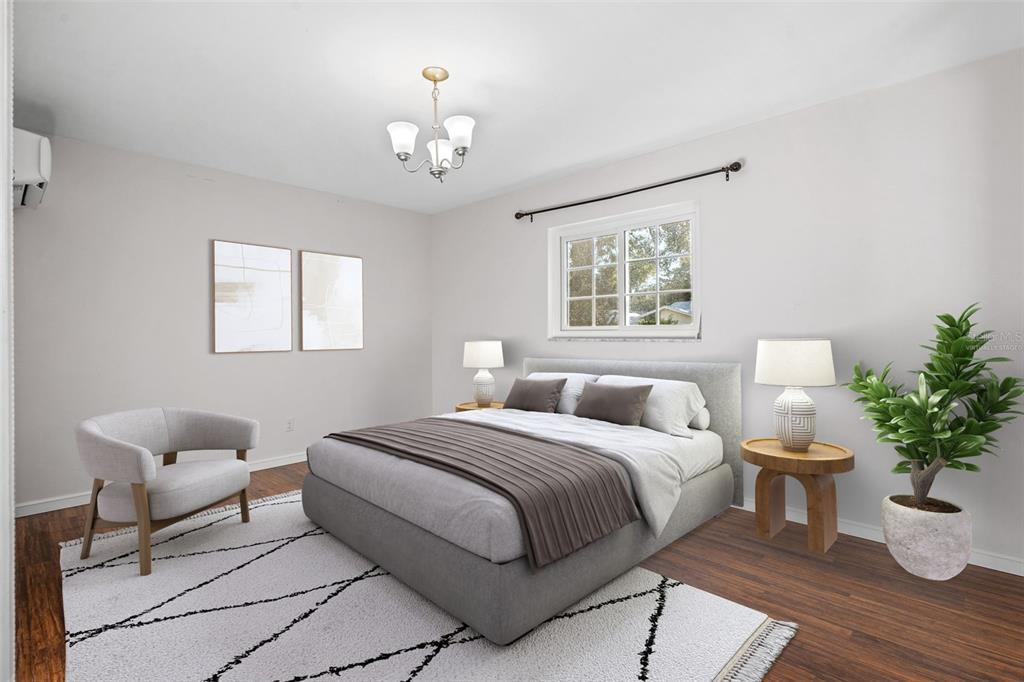 2033 Little Neck Road Clearwater, FL 33755 - Photo 7 of 39 Virtually staged master bedroom