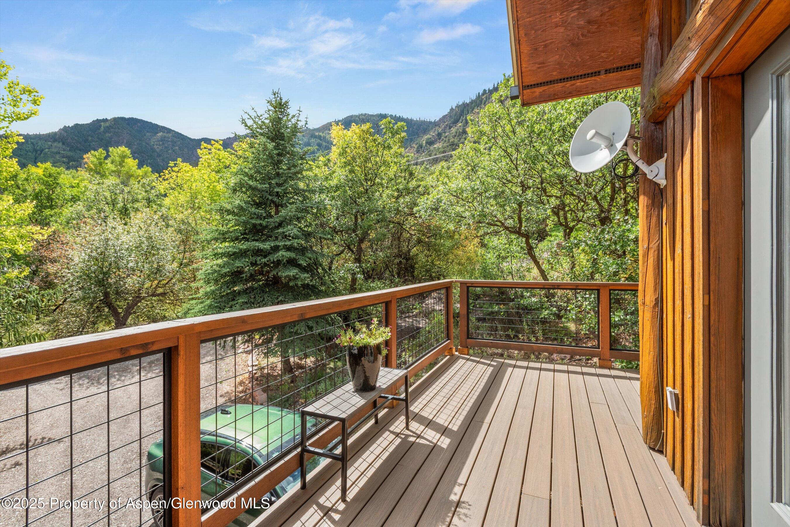 166 Ute Trail Carbondale, CO 81623 - Photo 32 of 38 a view of balcony with wooden floor