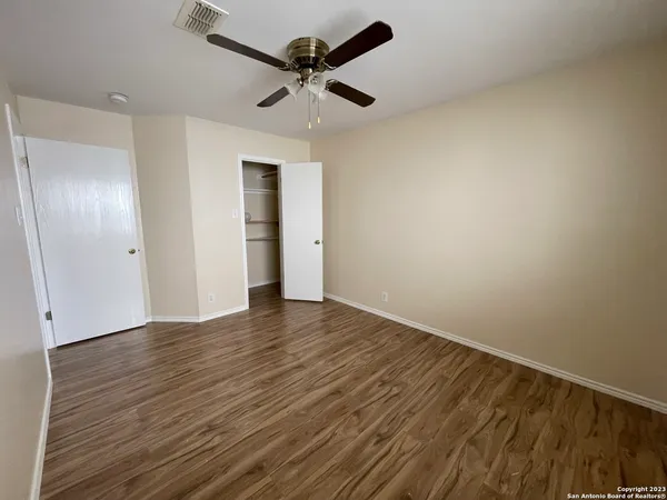 wooden floor in an empty room