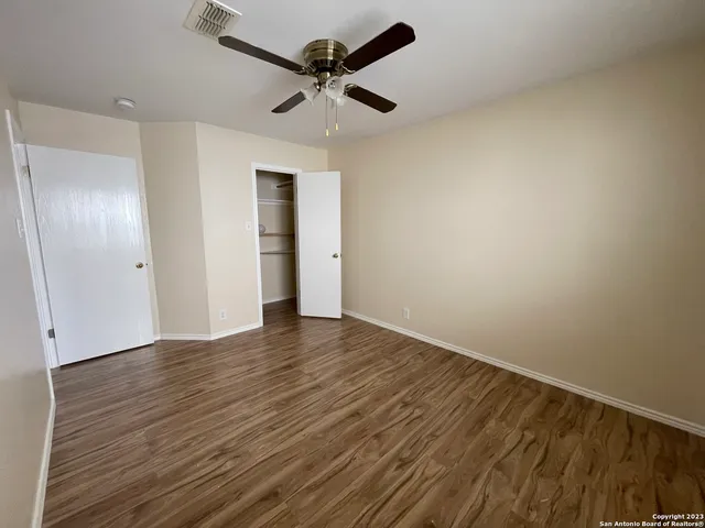wooden floor in an empty room
