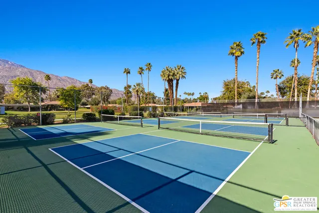 a view of a tennis court