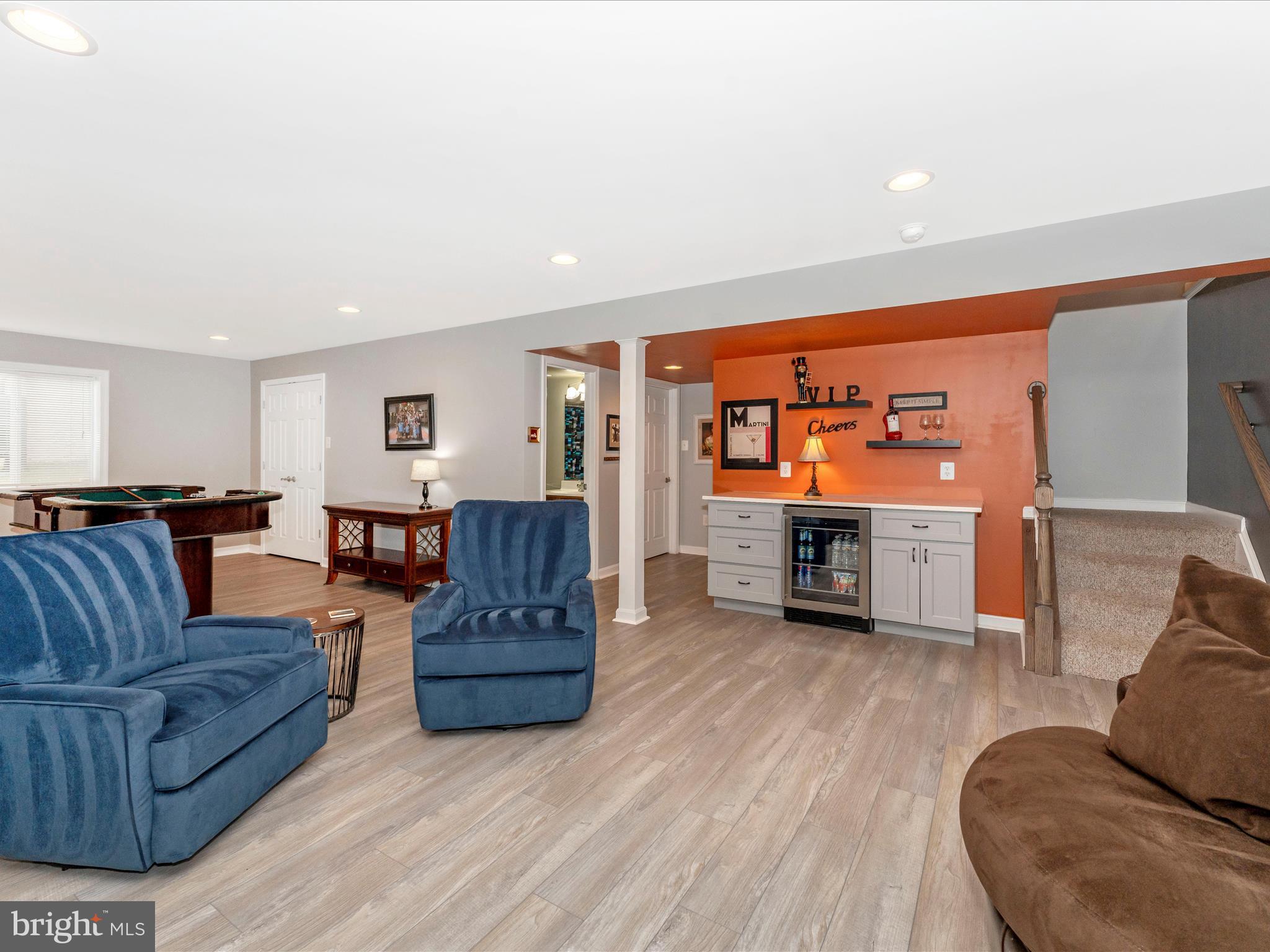 3925 Addison Woods Road Frederick, MD 21704 - Photo 43 of 90 Lower Level Finished Basement w/ Dry Bar