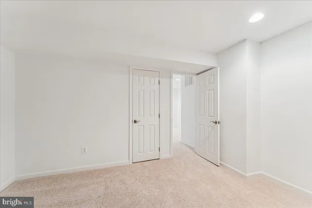 a view of an empty room