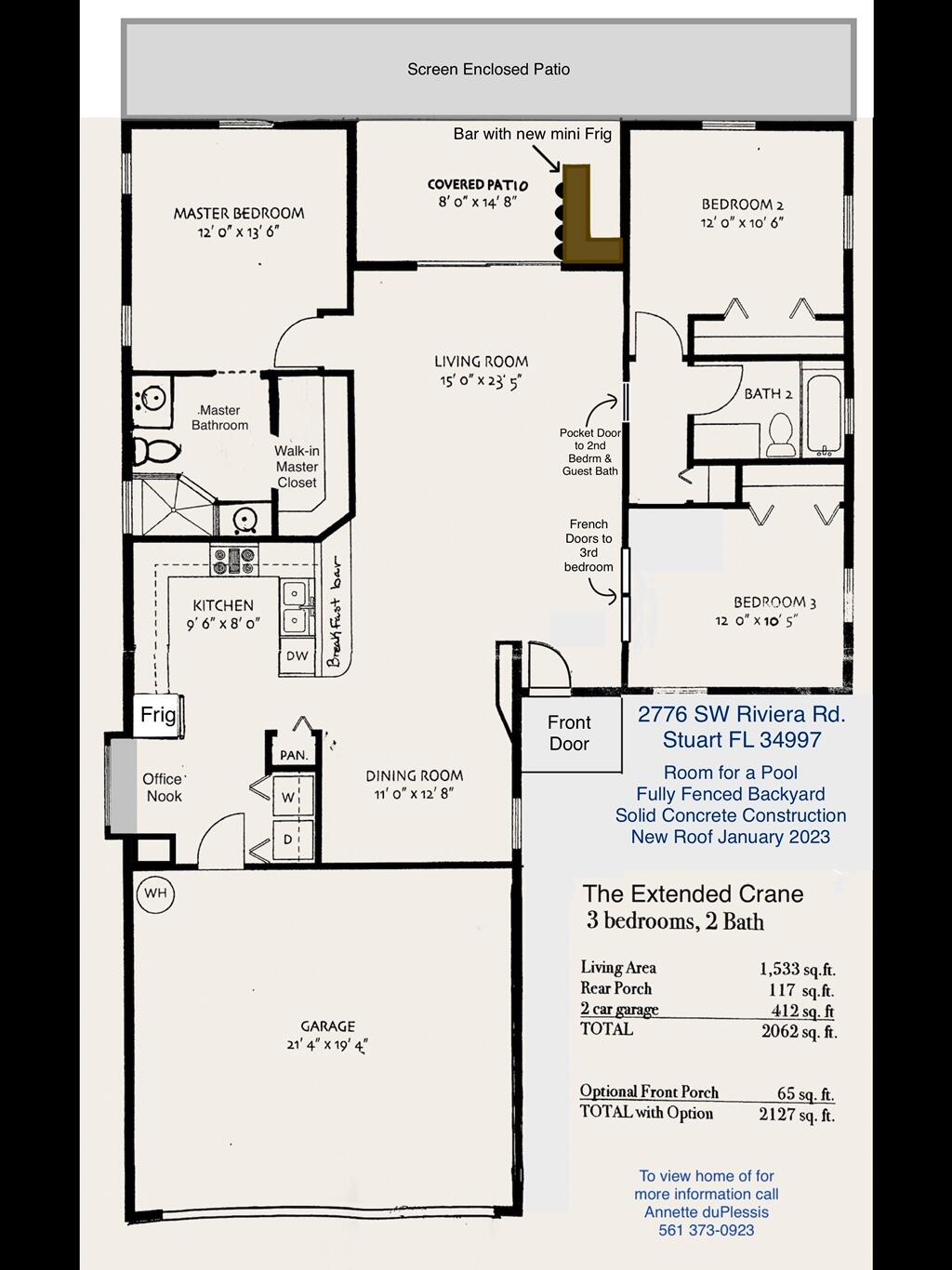 2776 Southwest Riviera Road Stuart, FL 34997 - Photo 62 of 62 Floorplan