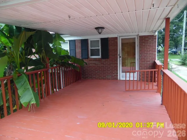 a view of a porch
