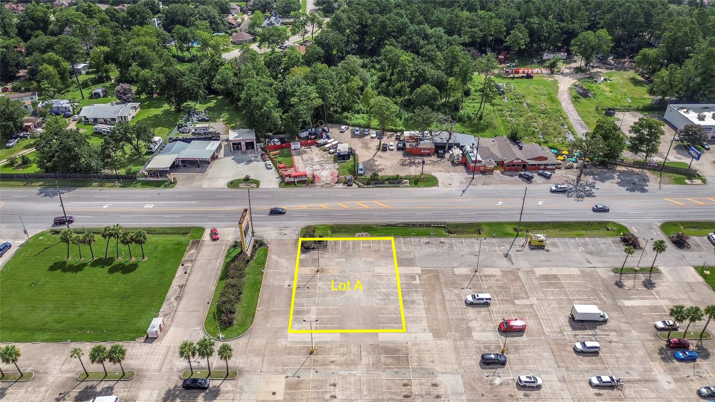 23221 Aldine Westfield Road Spring, TX 77373 - Photo 21 of 30 an aerial view of a house with a swimming pool