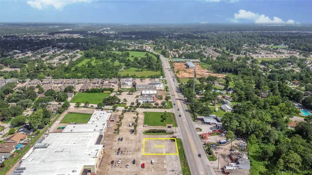 an aerial view of a city