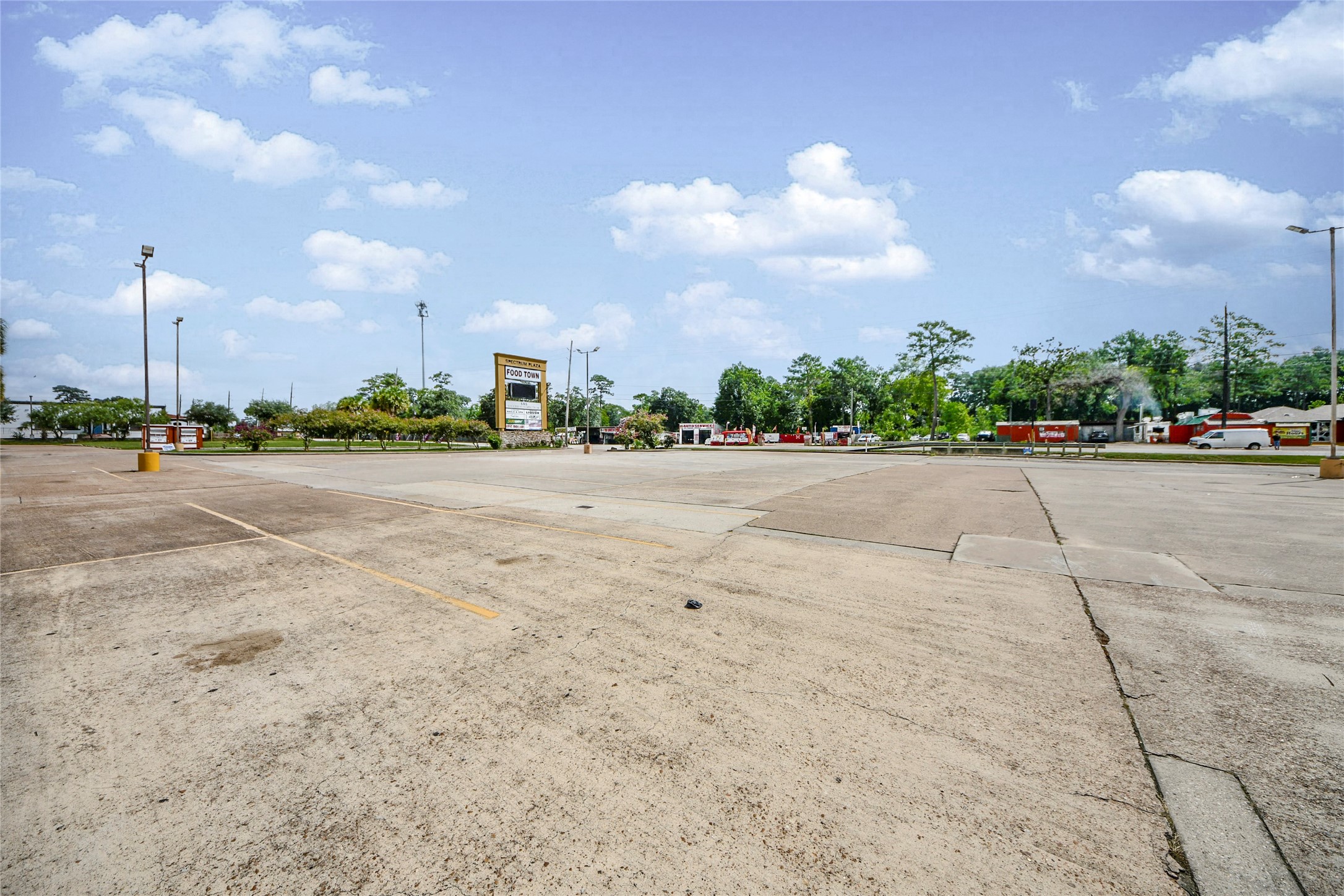 23221 Aldine Westfield Road Spring, TX 77373 - Photo 7 of 30 a row of palm trees and a fire hydrant in the middle of a field