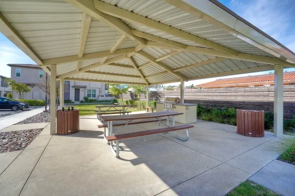 a view of outdoor space with seating area