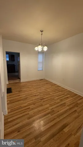 a view of a livingroom with a chandelier