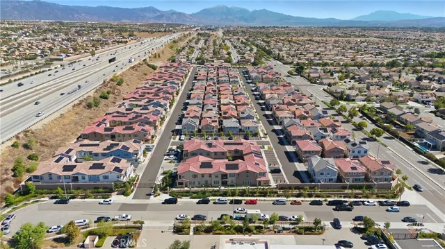 a view of street with sitting area