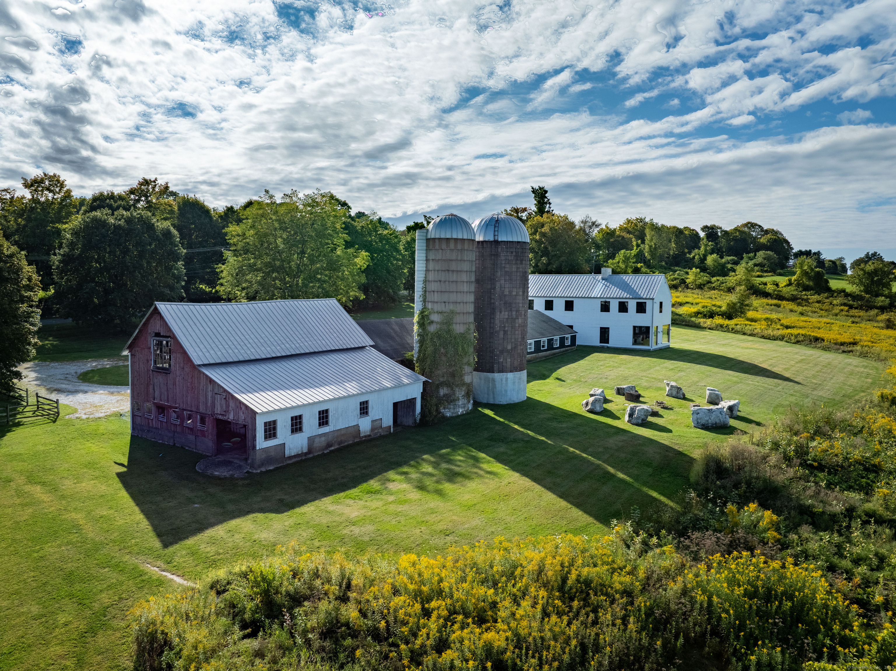120 Lime Rock Road Salisbury, CT 06039 - Photo 10 of 35 an aerial view of a house with swimming pool garden and patio