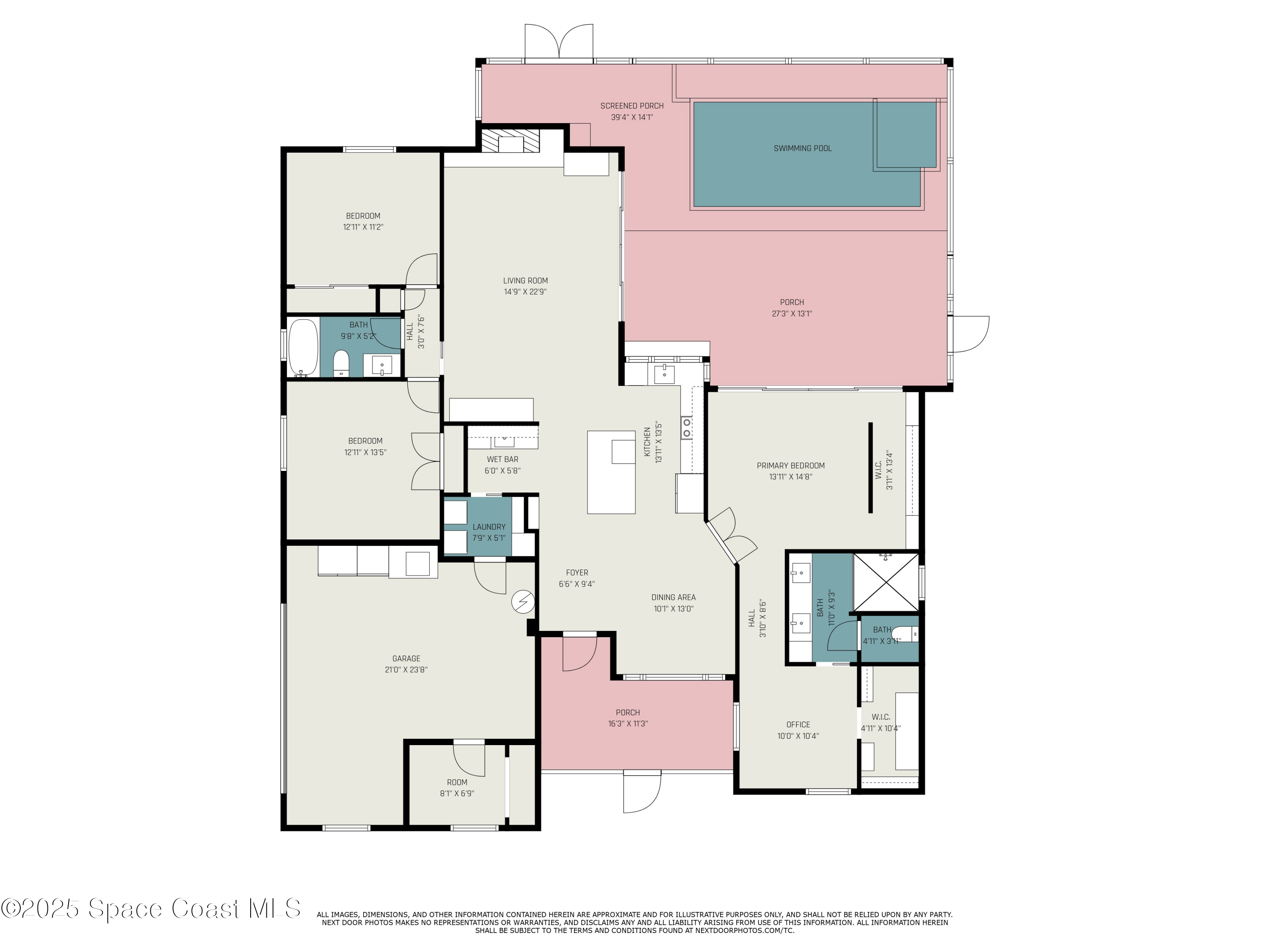3204 Nottingham Lane Cocoa, FL 32926 - Photo 36 of 36 Floor plan for 3204 Nottingham Lane