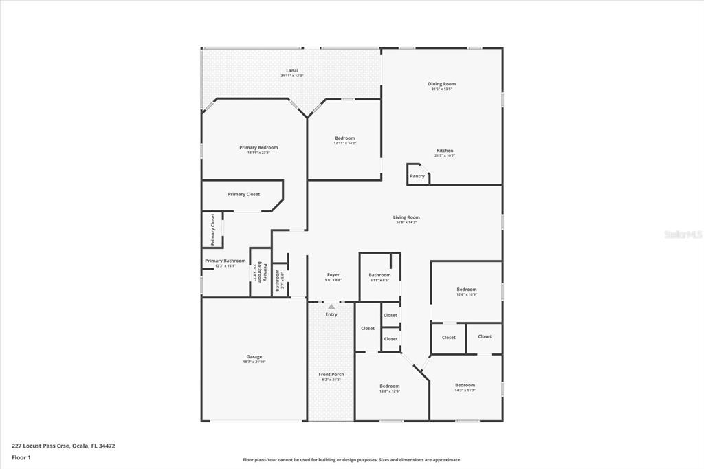 227 Locust Pass Course Ocala, FL 34472 - Photo 4 of 41 a picture of a room with a white wall and white walls