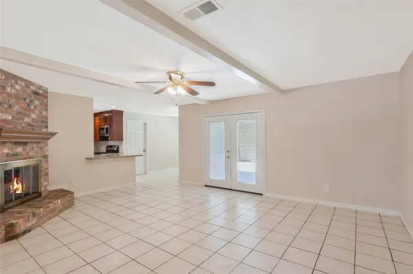 a view of an empty room