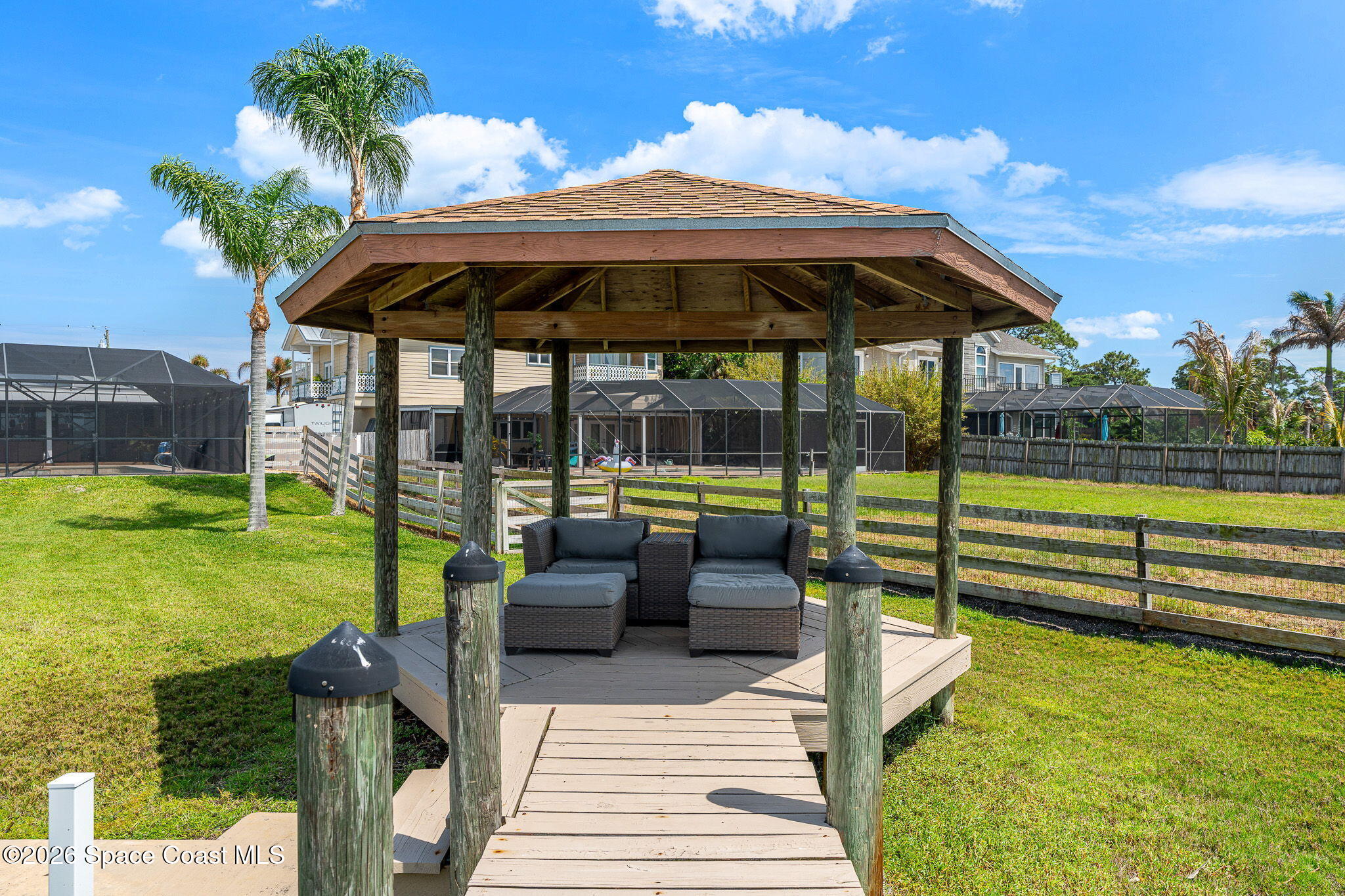 1225 Faulkingham Road Merritt Island, FL 32952 - Photo 64 of 88 Relax in the Gazebo
