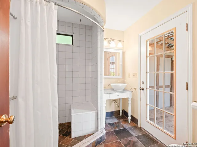 a view of outdoor space and porch