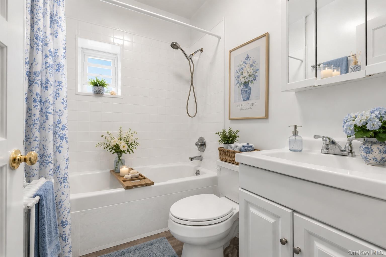 45 Gory Brook Road Sleepy Hollow, NY 10591 - Photo 12 of 18 Virtually Staged. This light and bright bathroom is a lovely oasis to wind away the day.