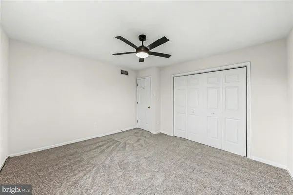 a view of a ceiling fan