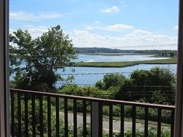 a view of a balcony with an outdoor space