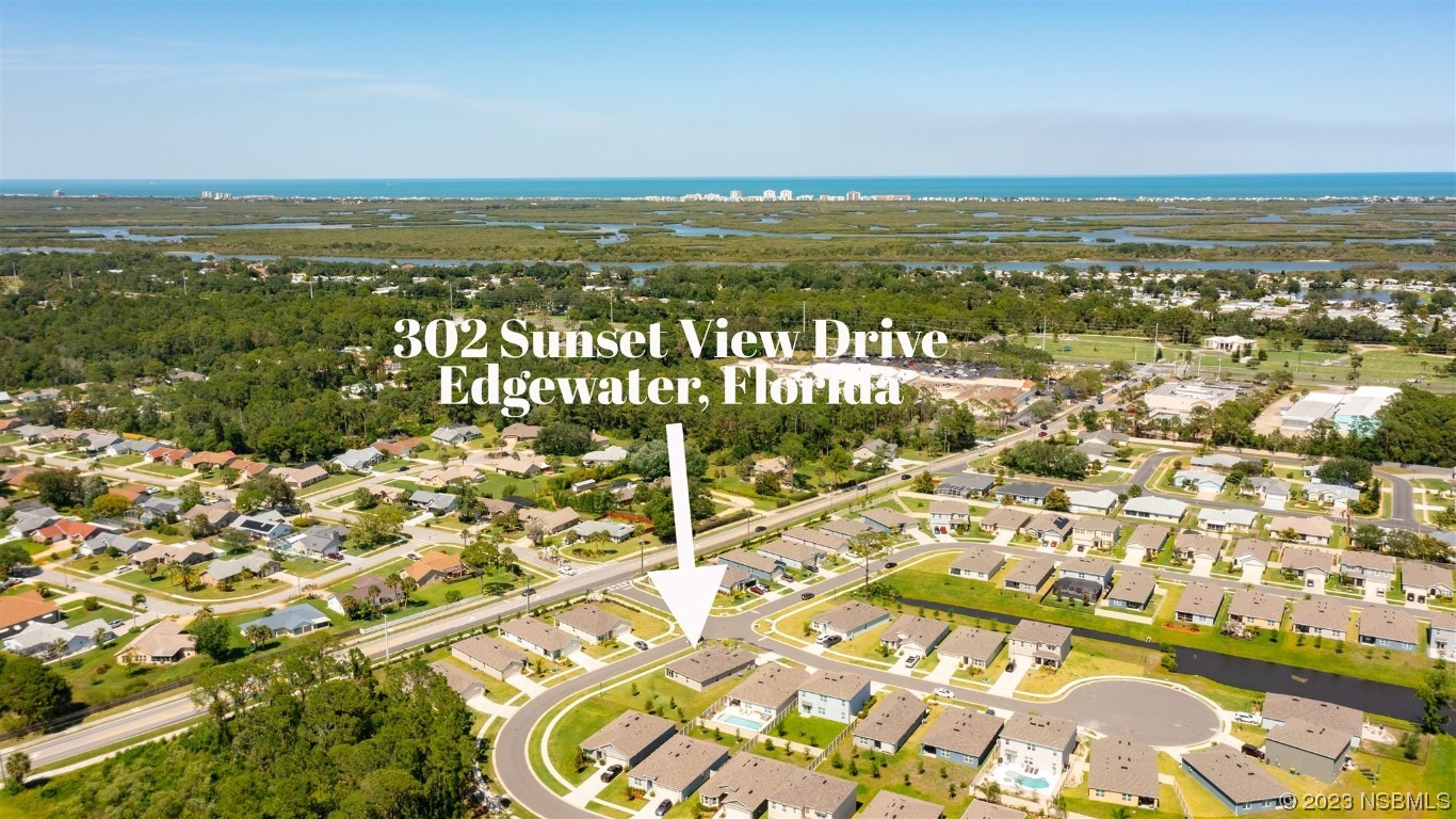 302 Sunset View Drive Edgewater, FL 32141 - Photo 44 of 45 a view of city with ocean view