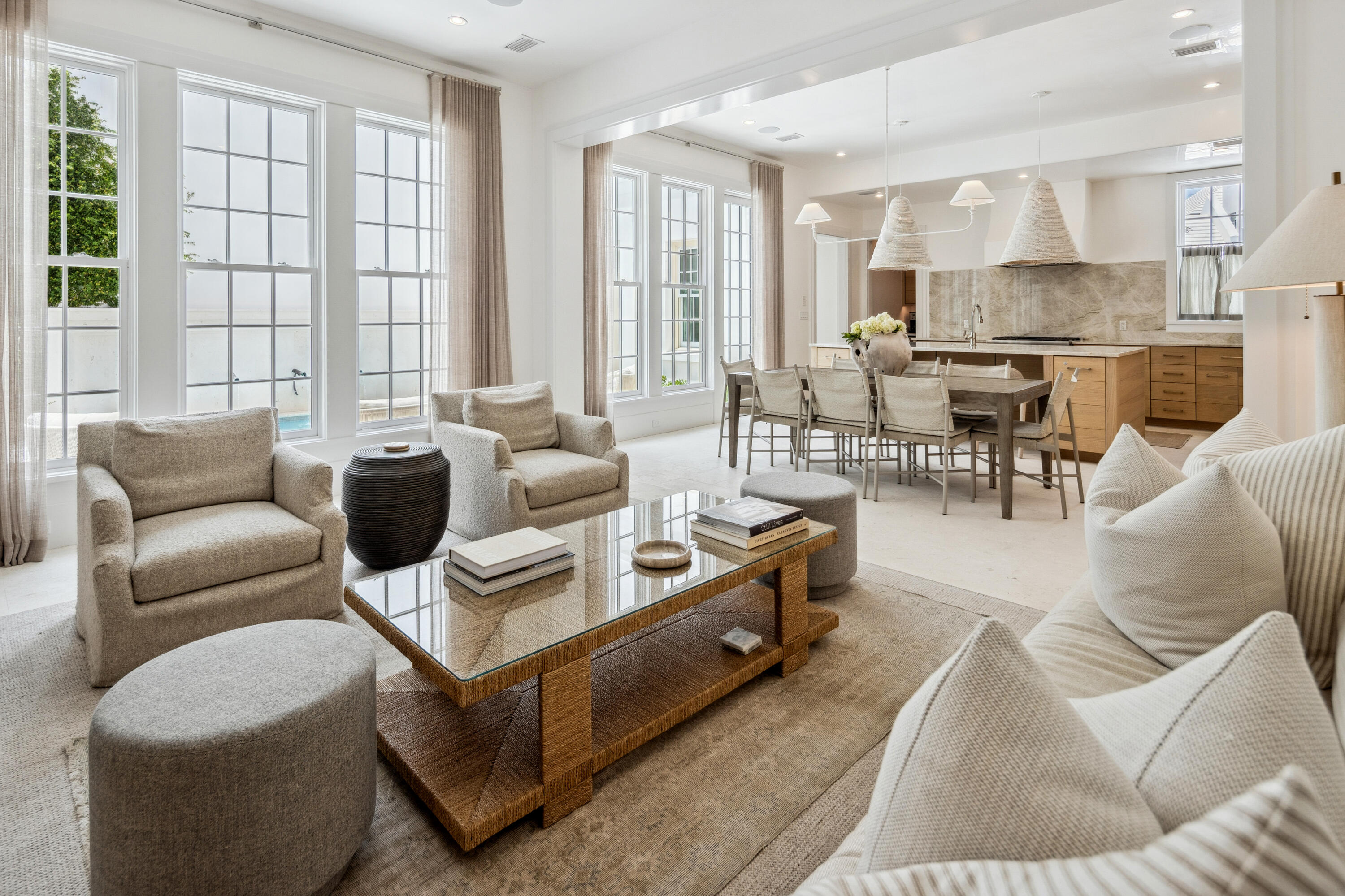 40 Silver Sea Ct Inlet Beach, Unit AA4 Inlet Beach, FL 32461 - Photo 15 of 56 a living room with furniture and a large window