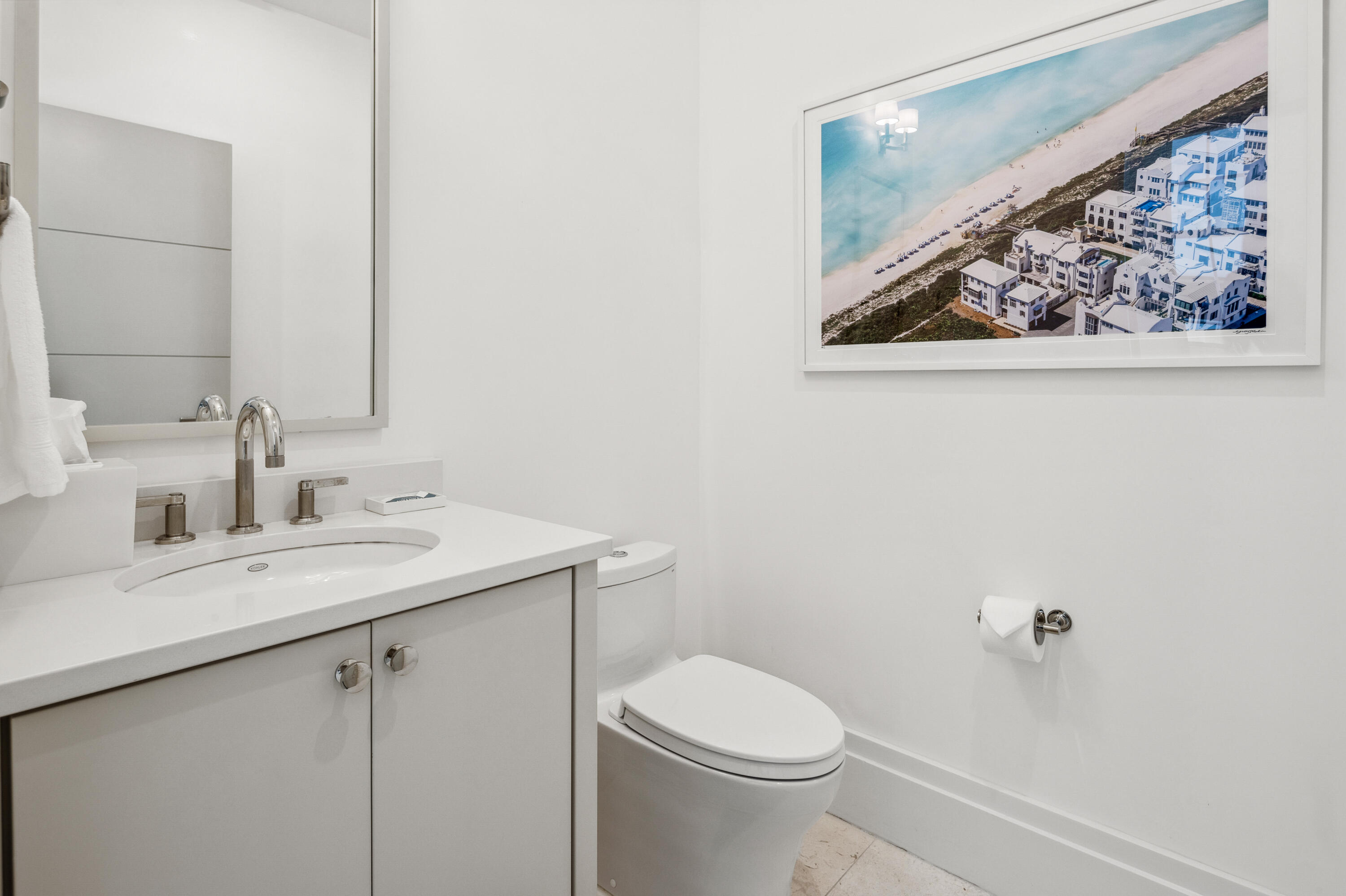 40 Silver Sea Ct Inlet Beach, Unit AA4 Inlet Beach, FL 32461 - Photo 24 of 56 a bathroom with a sink mirror vanity and toilet